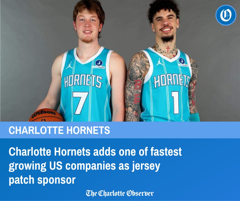 The Hornets have reached a multi-year agreement with fast-growing health tech company to be the team's jersey patch sponsor, <a href="/rodboone/">Rod Boone</a> reports

charlotteobserver.com/sports/charlot…