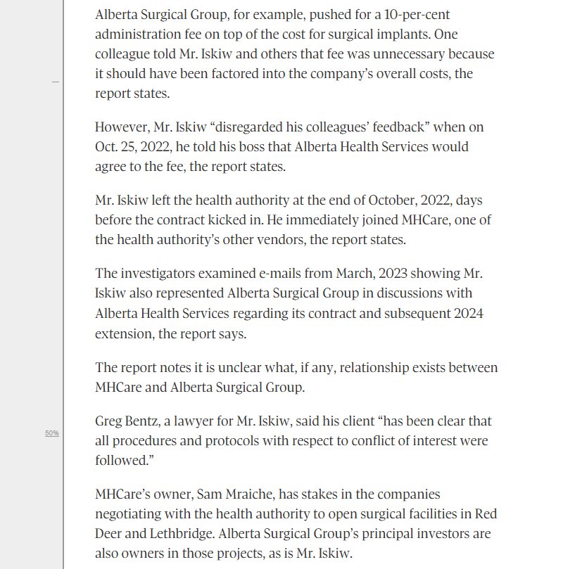 Audric Moses 🇨🇦 (@audricmoses) on Twitter photo I feel like <a href="/TheBreakdownAB/">The Breakdown</a> broke much of this months ago, but here's the latest on the #CorruptCare scandal, from <a href="/CarrieTait/">Carrie Tait</a>.
If you can't admit that this is blatant corruption, you're a shameless partisan 🤷.
#ableg I feel like <a href="/TheBreakdownAB/">The Breakdown</a> broke much of this months ago, but here's the latest on the #CorruptCare scandal, from <a href="/CarrieTait/">Carrie Tait</a>.
If you can't admit that this is blatant corruption, you're a shameless partisan 🤷.
#ableg