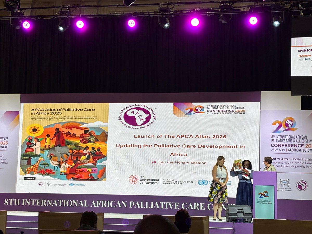 AtlantesPC's tweet photo. 📢 Hoy se presentó el APCA Atlas of Palliative Care in Africa 2025 en la 8th International African Palliative Care and Allied Services Conference. Este nuevo Atlas actualiza datos clave sobre el desarrollo en la región. 🌍

🔗https://t.co/IGdWAkEsAR https://t.co/mFUkpUif5p