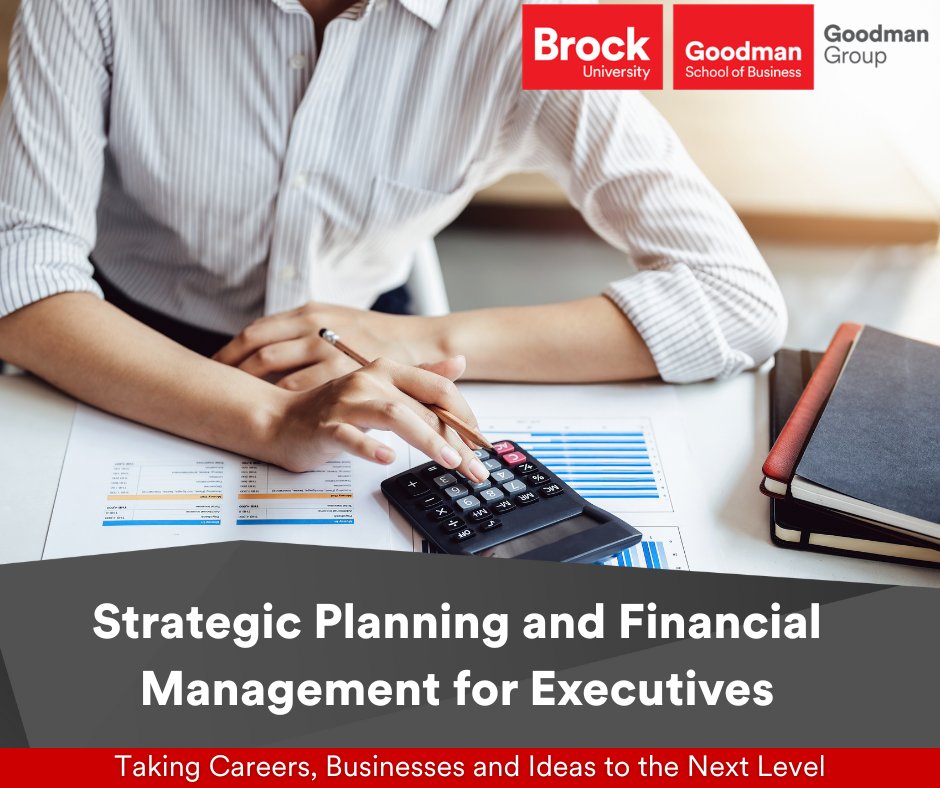 Ever found yourself in a boardroom being asked to “walk us through the numbers”? Join the Strategic Planning and Financial Management for Executives program. Visit brocku.ca/goodman-group/…  or contact us at prodev@brocku.ca