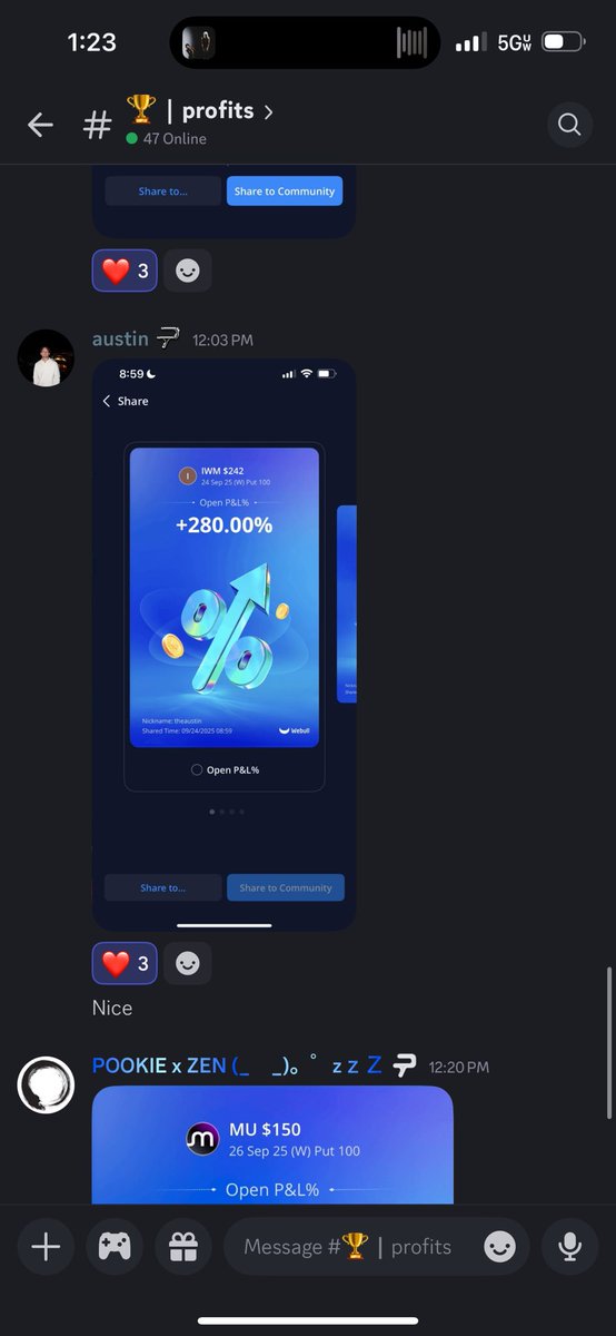 Zen_PT's tweet photo. 9/24 Trade Recap

Massive gains for our members today❗️ 

$SPY 663P +300% ✅🚀
$MU 150P +220% ✅🚀
$MARA 20C +120% ✅🚨
$INTC 32C (swing) +100% ✅🚨
$AAPL 245P +40% ✅

Total Return: +780% ✅☢️ https://t.co/xRqcmH1tez
