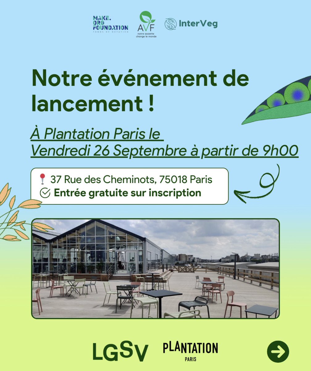 Bienvenue à la « Grande Semaine Végétale », un évènement national co-organisé par Make.org Foundation, l'Association Végétarienne de France et InterVeg, du 26 septembre au 4 octobre 2025 ! L’ambition : fédérer tous les acteurs de la transition alimentaire –