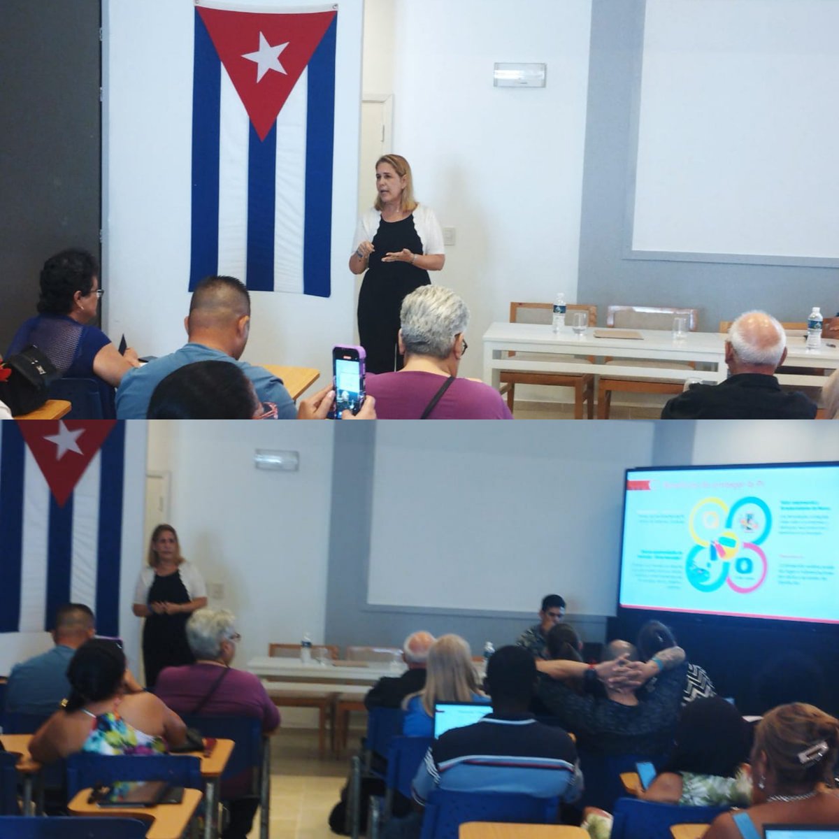 citmacuba's tweet photo. En II Evento Internacional de Innovación INTERGEST Ciego de Ávila 2025, conferencia de la Lic. Sandra Rodríguez Pérez, jefa Dpto Oficina Cubana de la Propiedad Industrial #OCPI #Cuba sobre herramientas para gestión de la propiedad industrial para que las ideas lleguen al mercado https://t.co/SrQmF74H6T