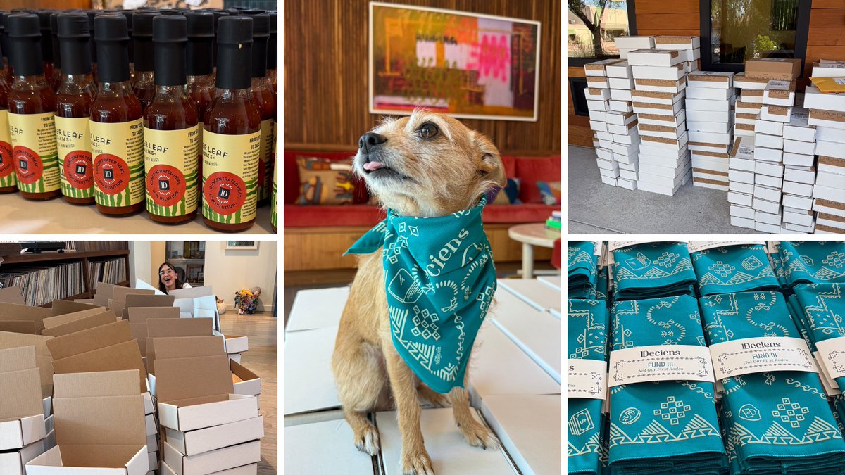 Fund III thank-you gifts are out the door – packed with care, craft, and a little New Mexico heat.

Pica insisted on modeling. The humans handled the tape guns.

Lots of boxes. Even more gratitude.