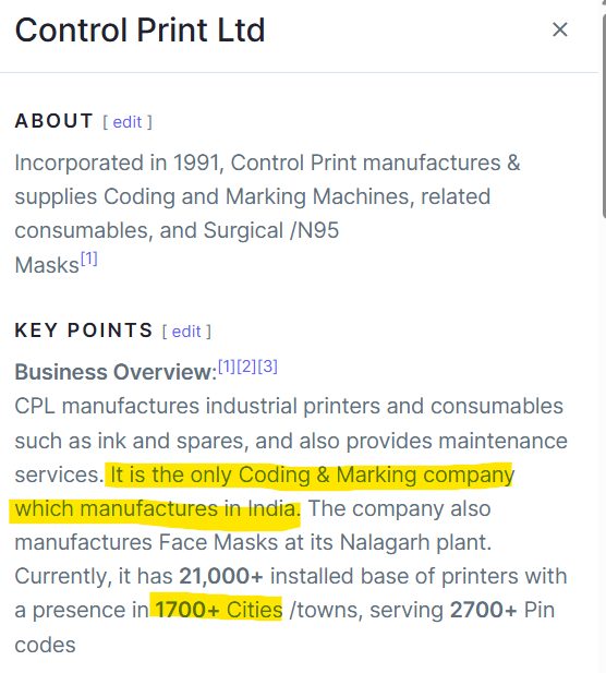 dkbanik's tweet image. Why isn't anyone speaking about Control Print? 
It is the only Coding &amp;amp; Marking company that manufactures in India
#ControlPrint

🤔What's Coding &amp;amp; Marking Company?

-&amp;gt; They specializes in providing industrial solutions for printing essential information—such as batch numbers,