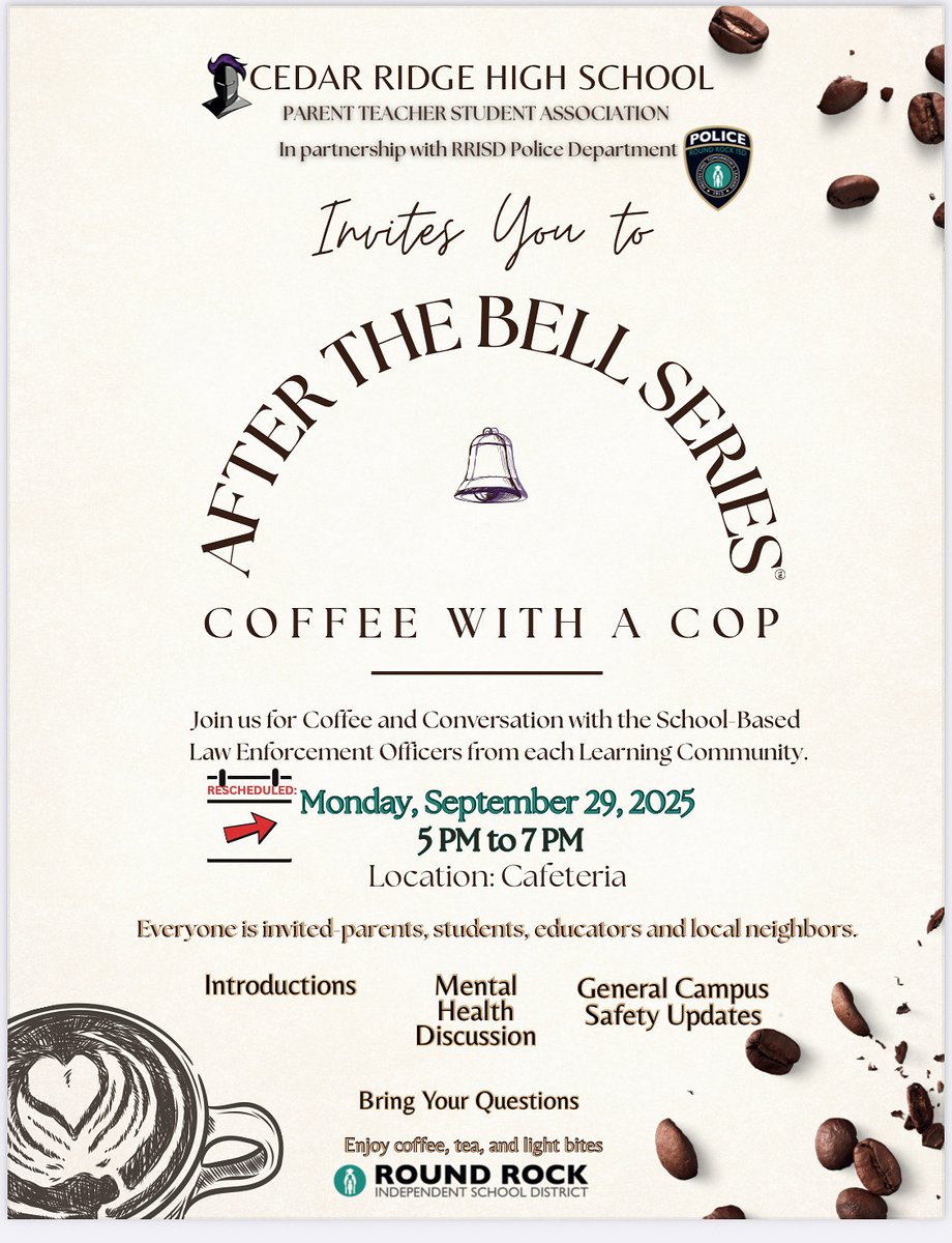 Just FIVE days away: Coffee with a Cop!