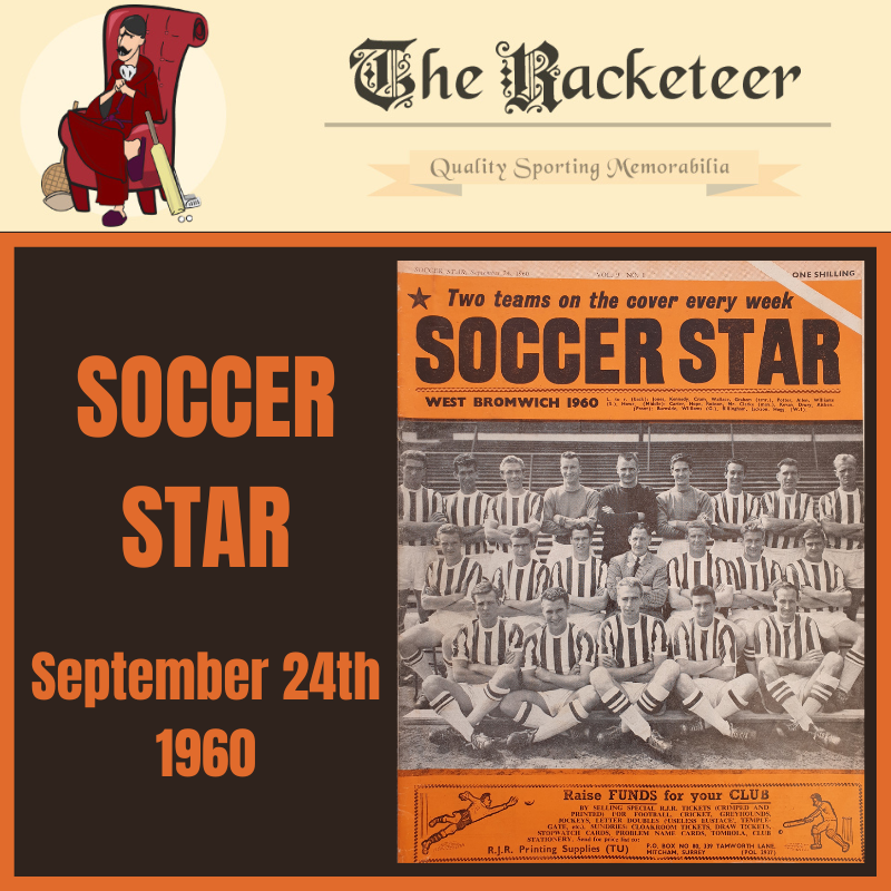 Theracketeer1's tweet image. #OnThisDay in 1960, and @WBA were on the cover of #soccerstar magazine

#WBA #TheBaggies @WbaFormer @WBAFANS 

the-racketeer.co.uk/soccer-star-73…