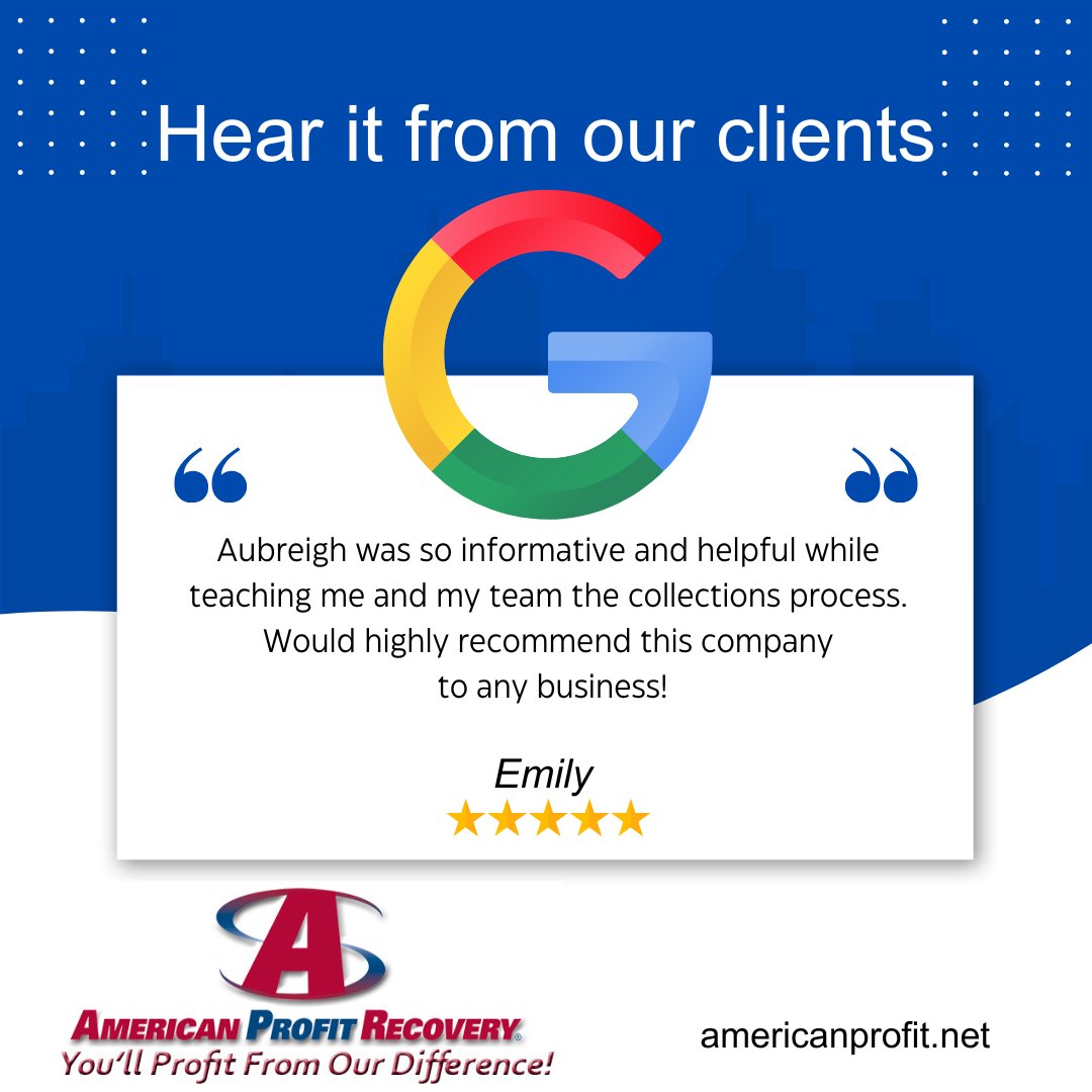 We have one of the best customer service teams in the business, and they help clients navigate their way to positive cash flow every day.