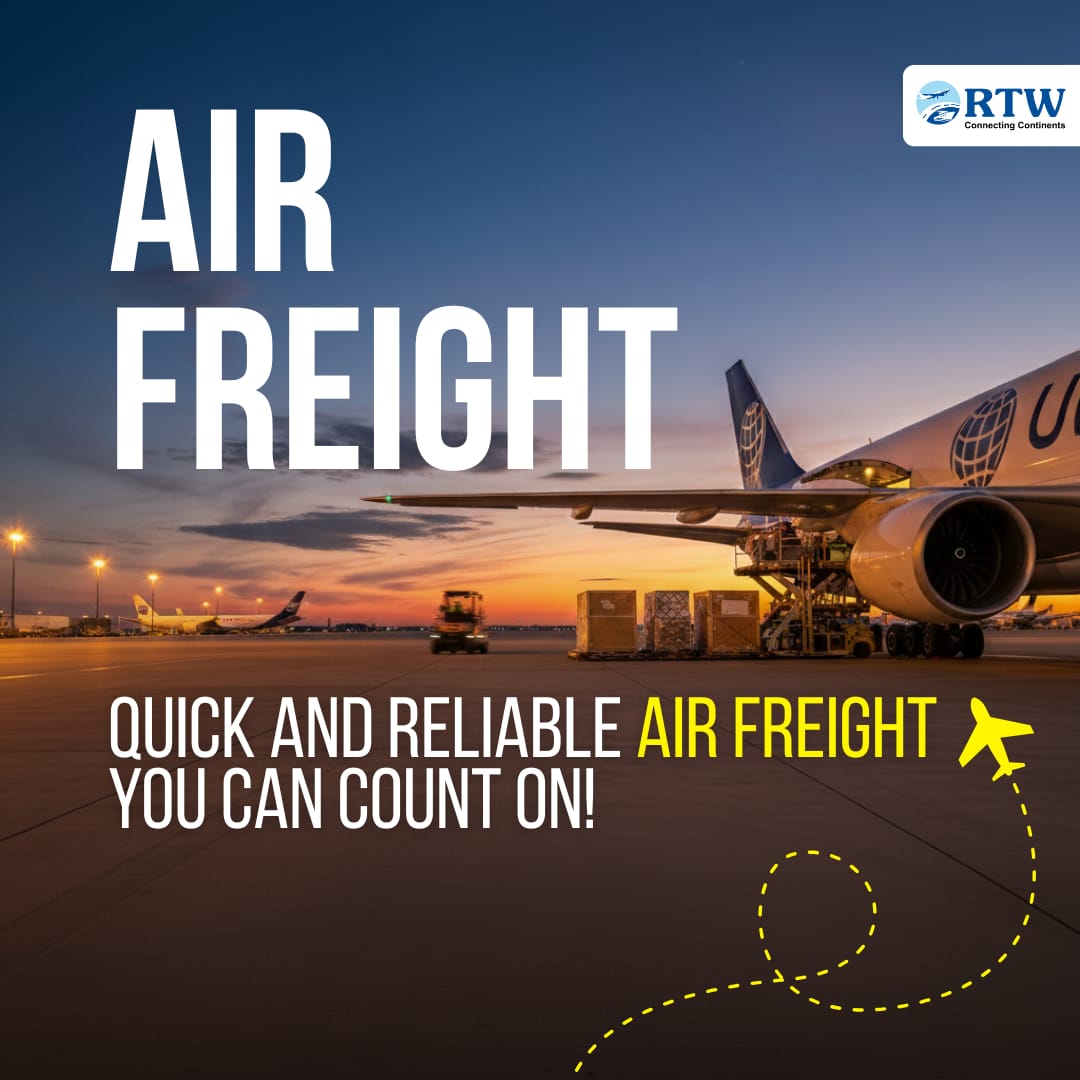 When time is critical, trust RTW’s Air Freight solutions to deliver your cargo swiftly and safely across the globe. 
Reliable. Fast. Efficient.
Partner with us for hassle-free logistics you can count on!
#AirFreight #GlobalLogistics #RTW #SupplyChainSolutions #FreightForwarding