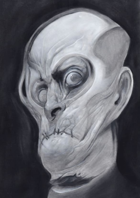 "Into The Abyss VII"
Oil on gessoed paper  9.7" x 13.7" / 24.6 x 33 cm.