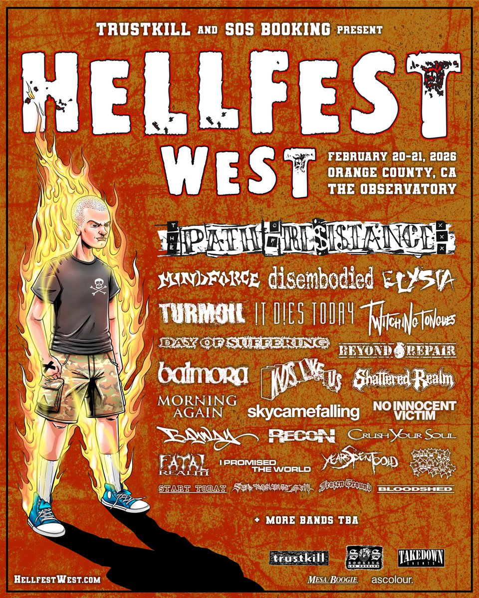 Trustkill &amp; SOS Booking present Hellfest West ☠️