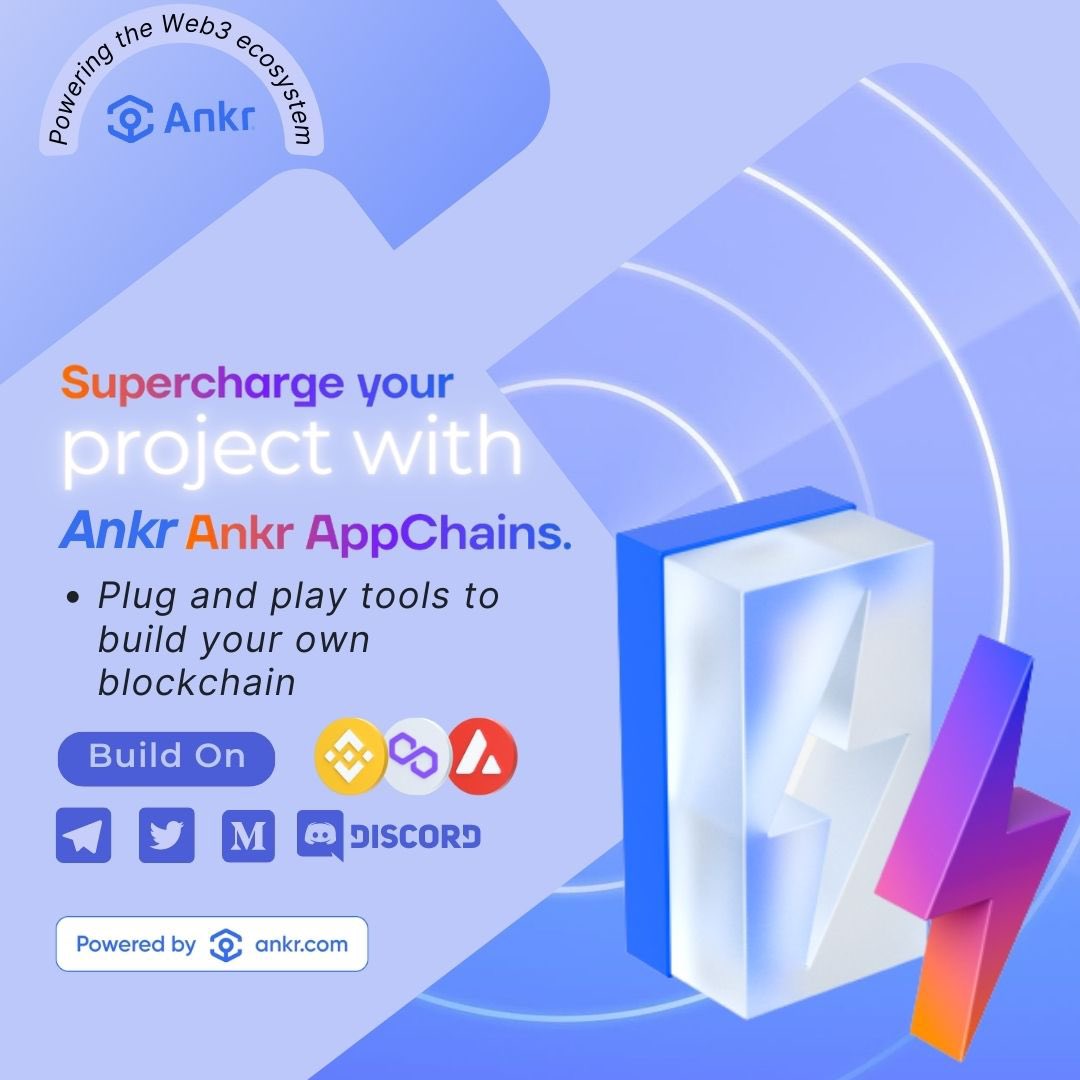 gvizor's tweet image. AppChains offer plug-and-play tools for enterprises to build their dedicated blockchain and #dApps fast.

Supercharge your project with @ankr’s AppChains ⚡️

ankr.com/app-chains/

#Ankr $ANKR