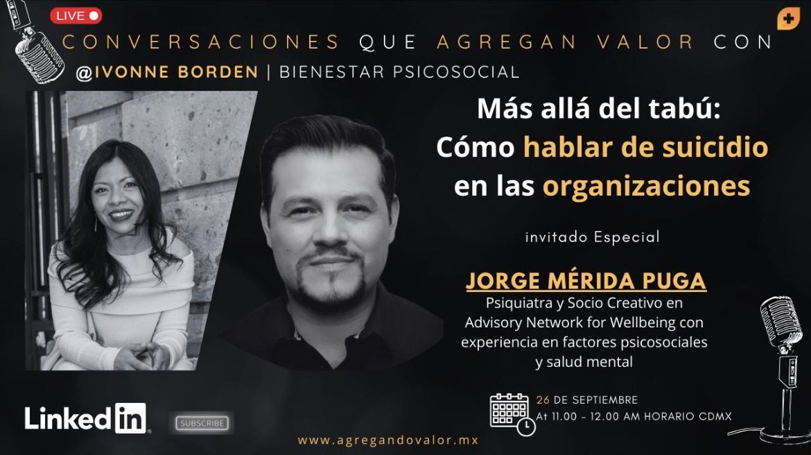 MeridaDr's tweet image. Es urgente hablar de manera abierta y natural del #suicidio 🎗️

linkedin.com/posts/jorge-me…