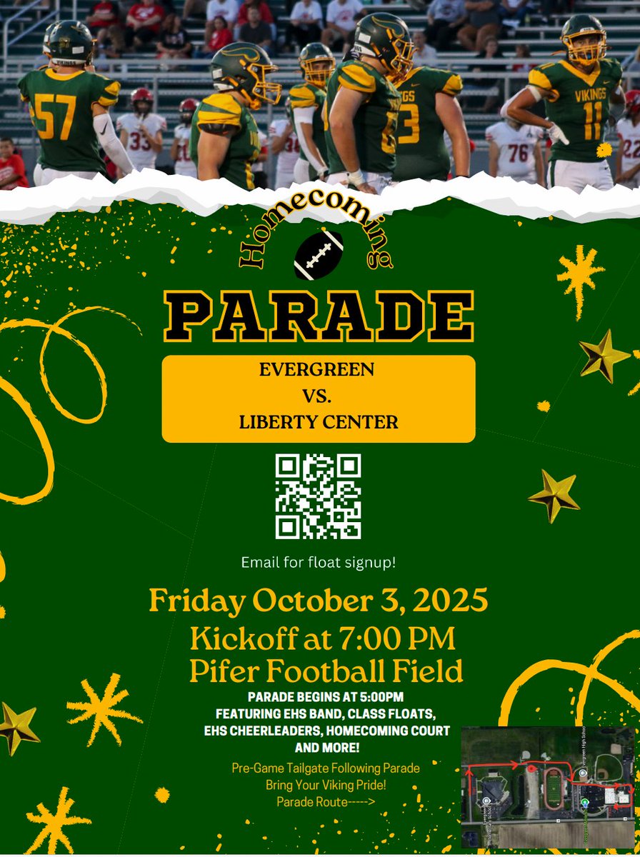 Come join the Evergreen community for the homecoming parade.