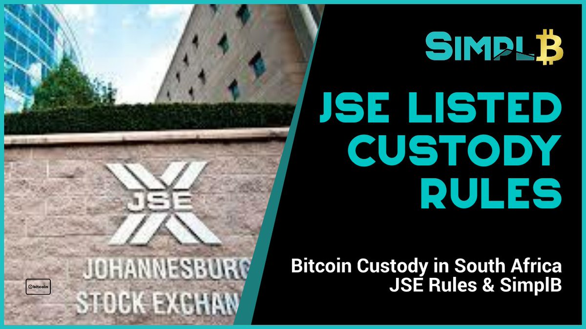 The JSE has drawn a clear line: without regulated custody, there will be no listed Bitcoin products.
SimplB is the only Bitcoin-only regulated self-custody expert in South Africa - and we’re ready.
👉 simplb.co.za/jse-outlines-r…
#Bitcoin #Custody #JSE #SimplB