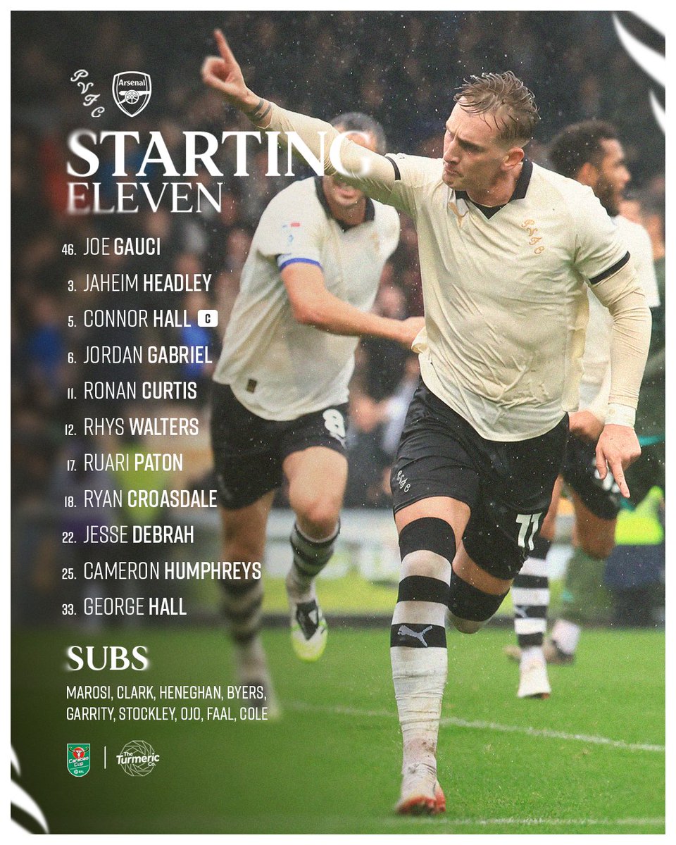 OfficialPVFC's tweet photo. TEAM NEWS 📰

Your Valiants to take on the Gunners this evening!

#PVFC | @TheTurmericCo https://t.co/qxtcwJjLCG
