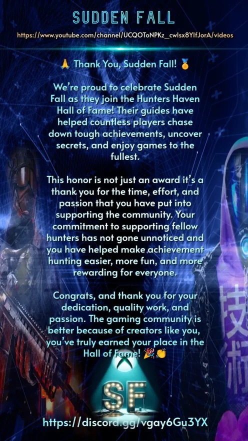 Got put into the hall of fame on One of my Achievement hunting discords Maybe <a href="/Xbox/">Xbox</a> next haha