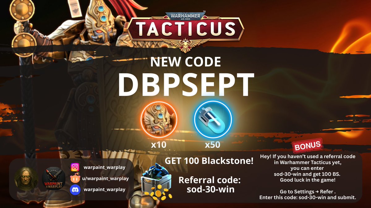 elhinaru's tweet photo. 3rd New Code (24.09.2025) Warhammer Tacticus #tacticuscodes #tacticusgame #wh40k #warhammer40000 #warhammer40000spacemarine2 https://t.co/qF4lYQlH2T