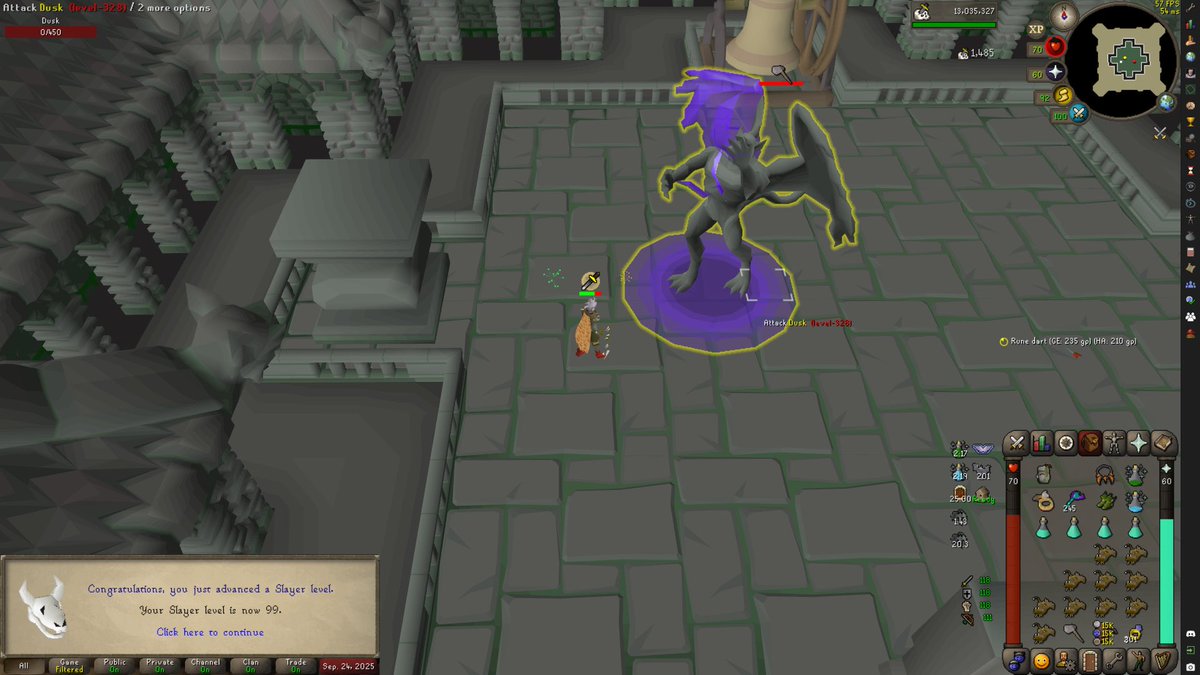 OS_Trizzy's tweet image. Been awhile since I’ve been able to really game!

99 Slayer achieved on the no trading allowed account on @OldSchoolRS!