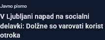 Moje mnenje? Zagotovo so si to zaslužile, če ni bilo to celo premalo. CSD je treba ukiniti!!! Te nesposobne parazite na CSD, ki zlorabljajo sistem in izvajajo institucionalno nasilje in zlorabo, je treba onemogočiti!! svet24.si/novice/sloveni…