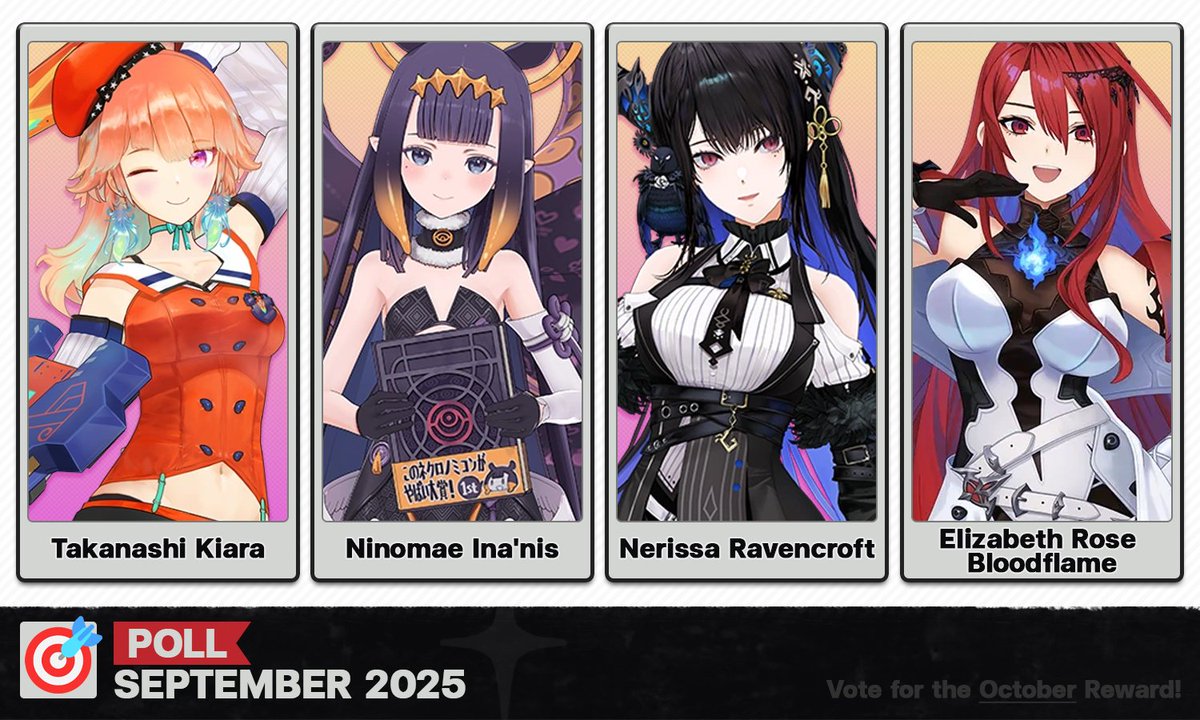 Patreon | 🥩 September 2025 Poll has started!

The polls close on the 27th at 11:59 PM ⏰

Vote here ▶ patreon.com/posts/septembe…