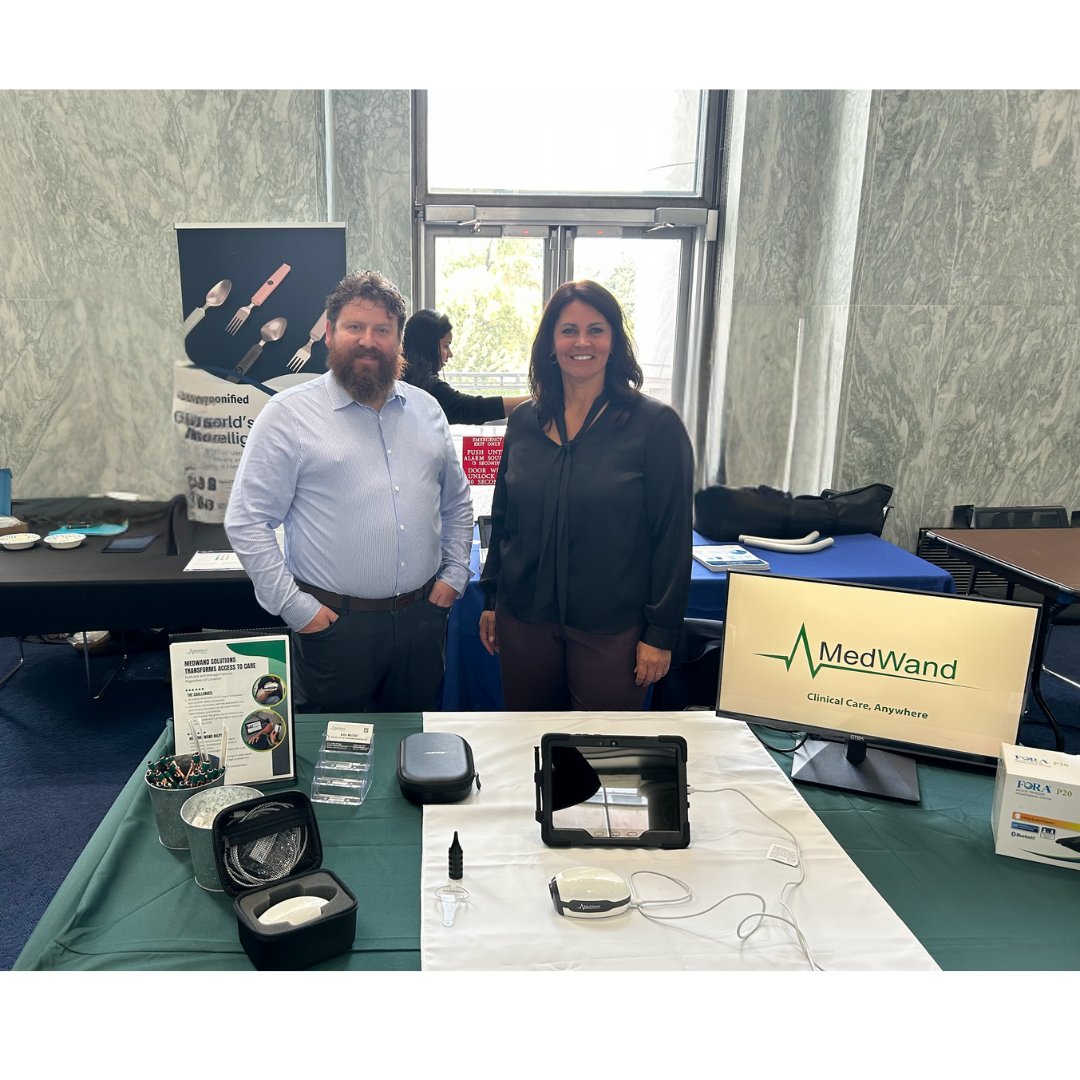 MedWand's tweet photo. Team MedWand had a great time yesterday in D.C. at the @CTeLTweets Digital Health Tech & AI Showcase on the Hill! 🇺🇸✨

We shared how our all-in-one device is shaping the future of telehealth by expanding access, supporting “treat-in-place” care, and improving patient outcomes.

Proud to be part of the conversation on innovation and policy that’s driving healthcare forward. 💡

#DigitalHealth #AI #Telehealth #HealthcareInnovation