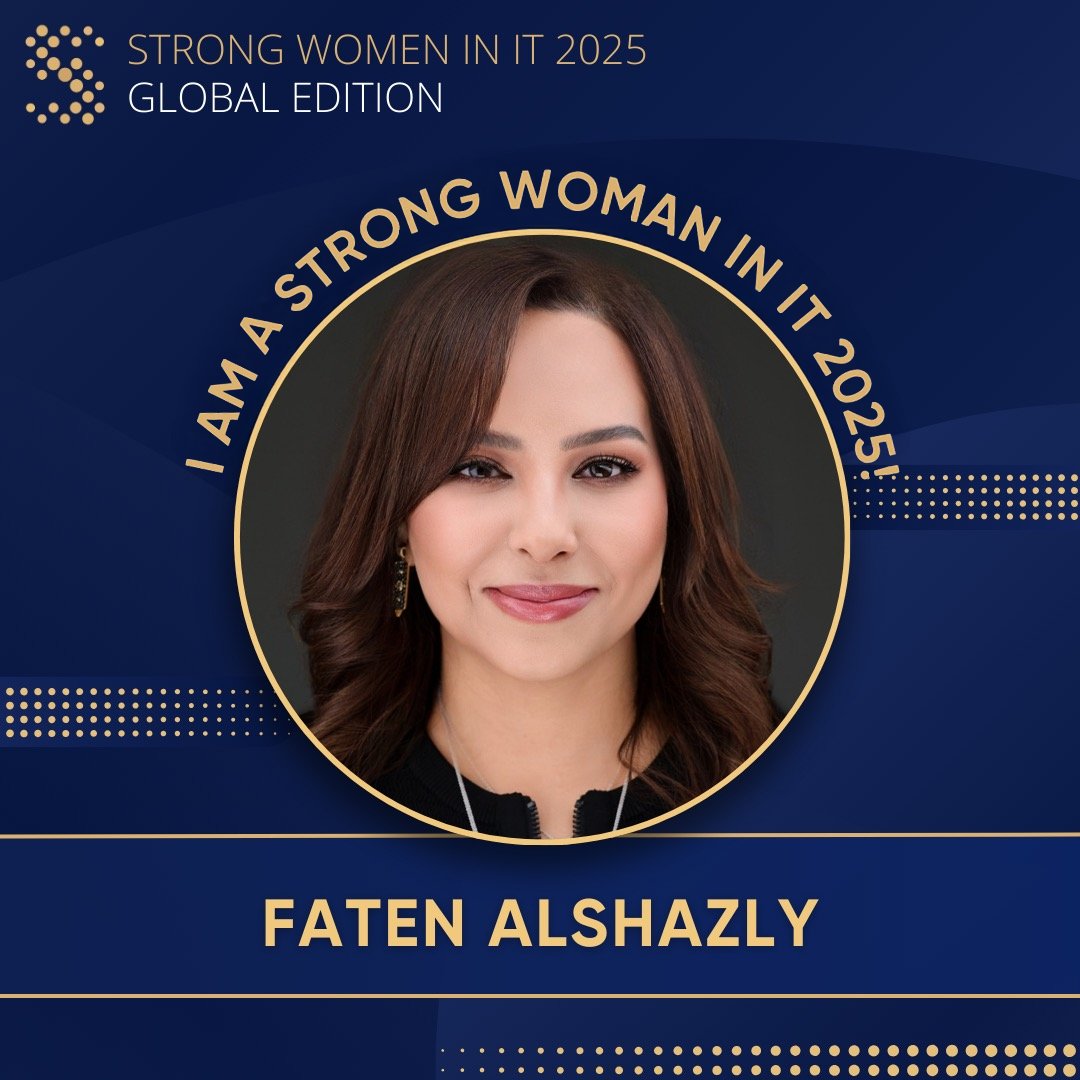 weustheminc's tweet image. Our Co-Founder &amp;amp; CCO, @FatenAlshazly  , is this year&apos;s @StrongWomeninIT !

From #Tech &amp;amp; #Health to #Advertising, Faten’s bold vision continues to drive change locally &amp;amp; globally.
#StrongWomeninIT #StrongWomeninIT2025 #SWIT2025 #StrongerTogether #Inclusion #Leadership