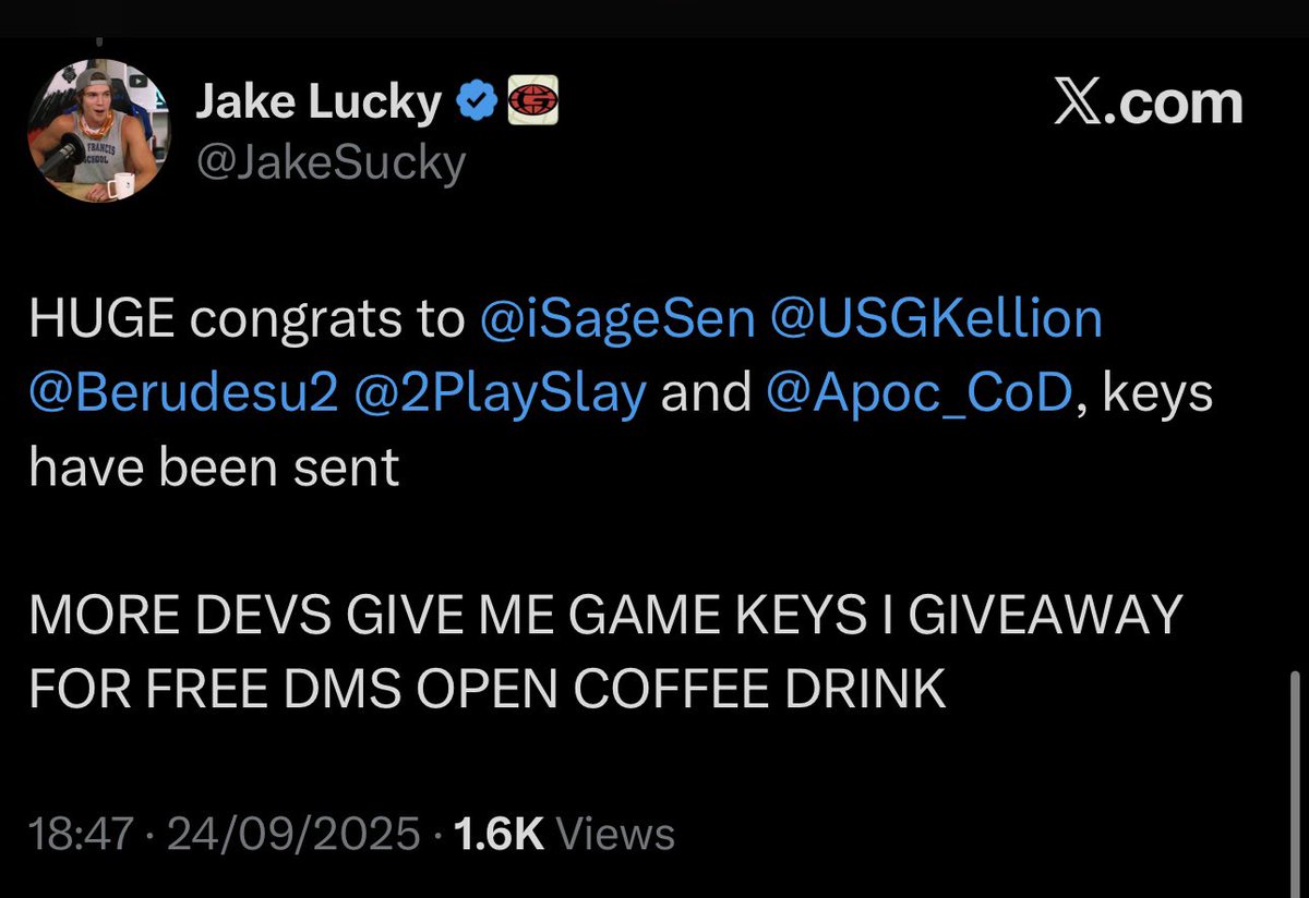 USGKellion's tweet image. I won a giveaway for Cronos: The New Dawn!

The only problem is I don’t have a PC, so I’m going to send the love to someone else.

♻️ Retweet
❤️ Follow
💬 Comment your favourite horror game

I will hand pick one lucky person 24 hours from now.

Good luck 😌