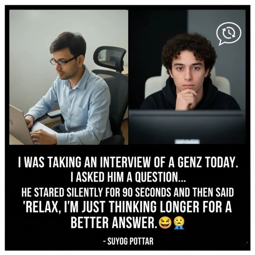 #GenZ without ChatGPT is like WiFi without internet — just blinking lights. 😅 (Just Kidding)
- Suyog Potdar 

#SuyogPotdar #SuyogSays #GenZHumor #ChatGPT #AIHumor #GenZVibes #reels #viralreels #explorepage #meme #FunnyQuotes #LifeWithAI #DigitalLife #RelatableAF