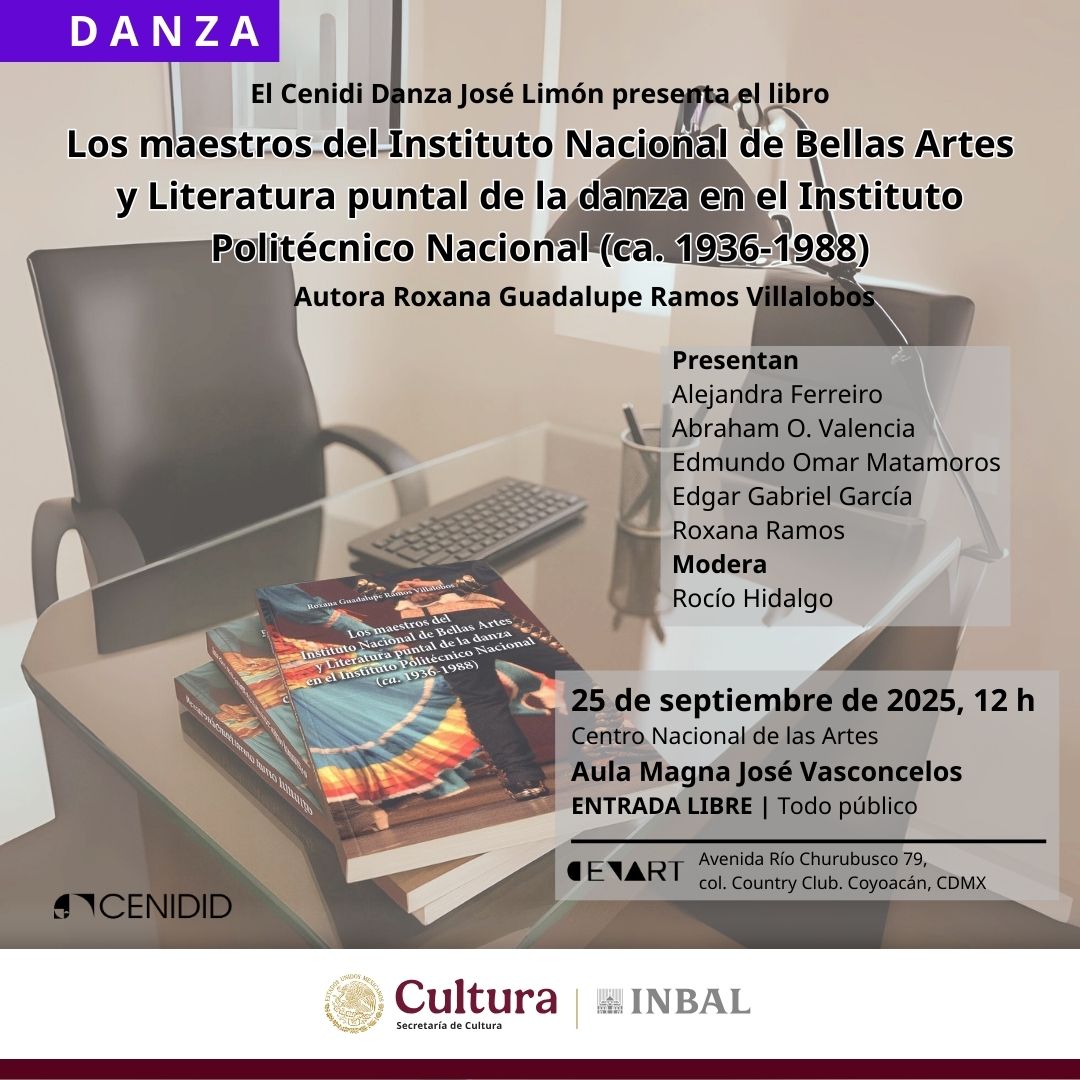 ¡Les esperamos mañana 25 de septiembre!

📷 25 de septiembre, 12:00 h
📷 Aula Magna José Vasconcelos, Cenart
📷 Aforo: 130 personas

Estacionamiento gratuito