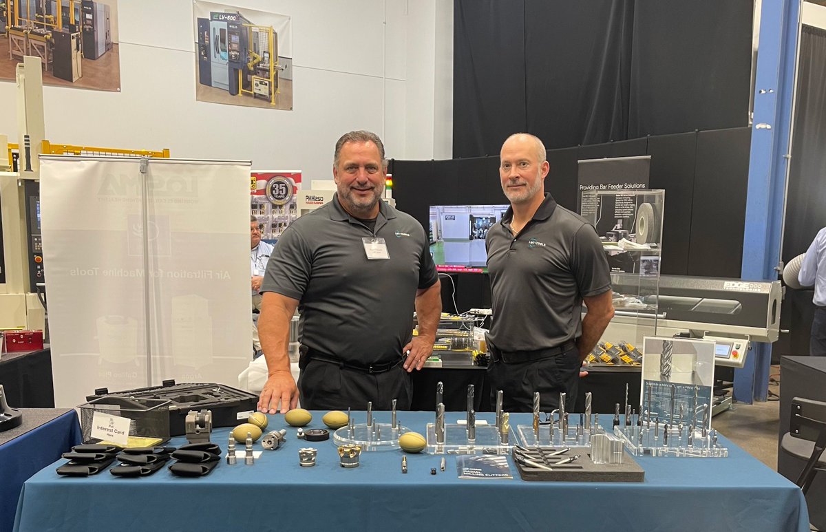 We're in Plymouth, MN this week at Productivity's Oktoberfest. Ask about how you can get a free MXV tool until 6:00 p.m today and tomorrow from 8:30 p.m. - 5:00 p.m. Don't miss out on your chance to see a variety of our tooling from solid milling to thread rolling! #CuttingTools