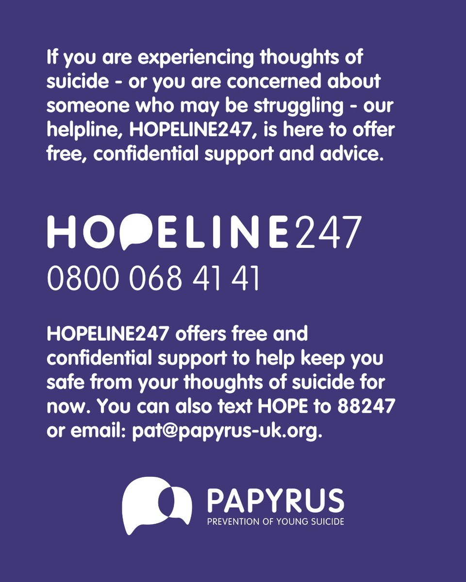 Our HOPELINE247 advisers often hear from individuals that may be struggling with stress, it's important to remember that support and advice is out there.

If you're experiencing thoughts of suicide, our HOPELINE247 advisers are here to help you stay safe for now. 💜