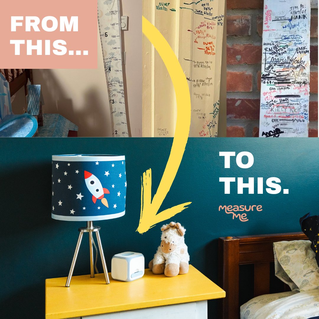 hyperstarter's tweet image. Measure Me tracks children from birth to teens with metric and imperial markings side by side. The canvas has protective coating so marker ink stays clear without smudging or fading. kickstarter.com/projects/measu…