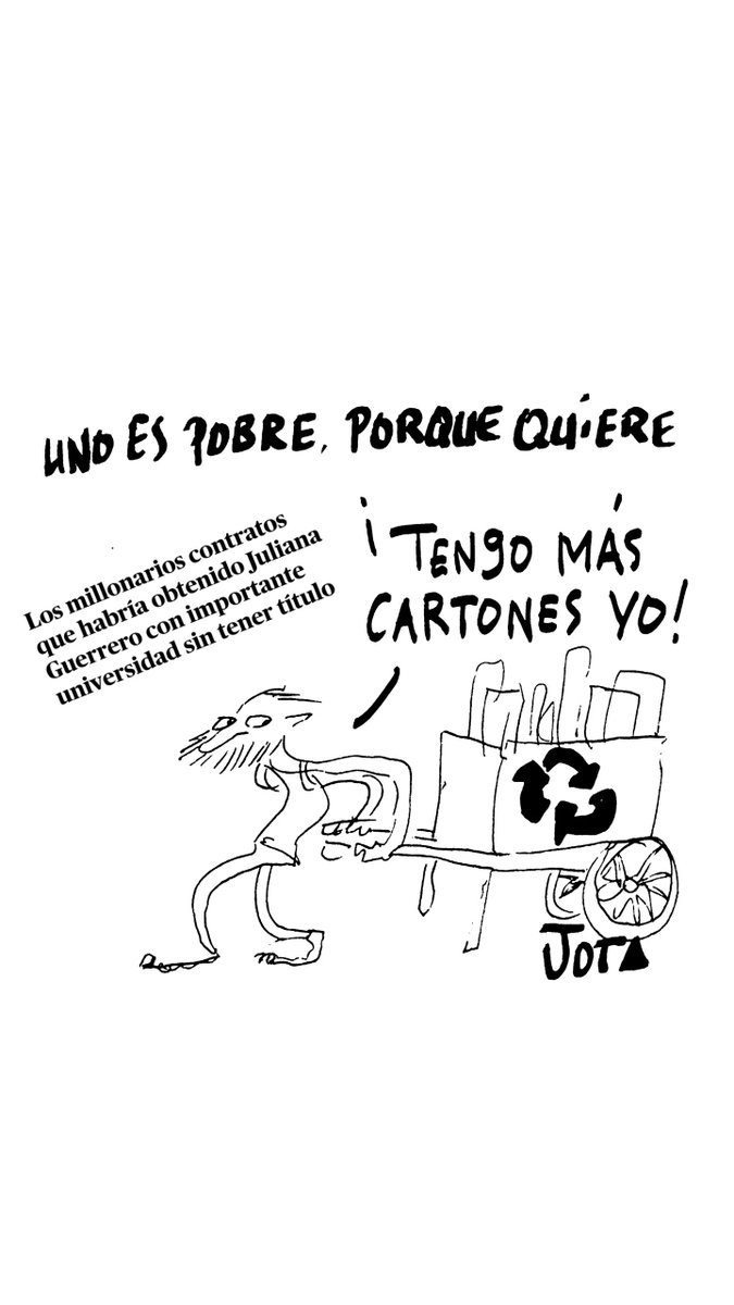 Uno es pobre, porque quiere.
#caricaturasdejota
