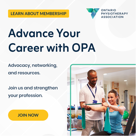 Don't forget to renew your CPA/OPA membership by September 30, 2025!

Stand with 5,500+ physiotherapy professionals who are shaping the future in Ontario. Learn more and renew now: together.wearept.ca/renew-your-mem…