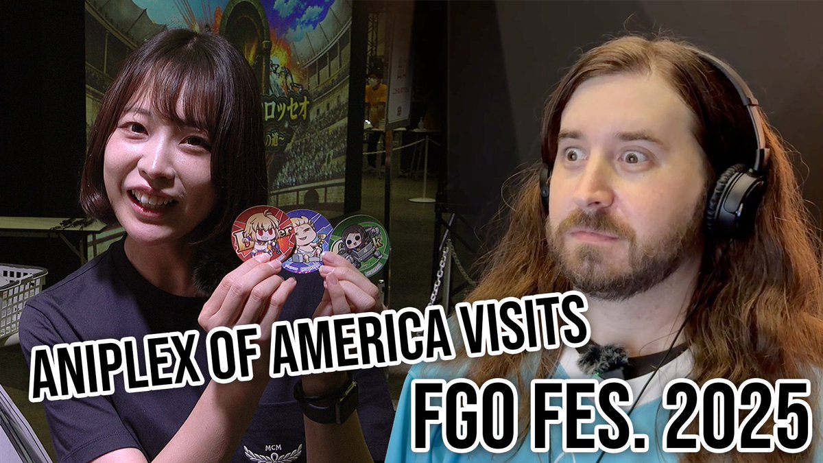 The AOA team returned to Tokyo for Fate/Grand Order Fes. 2025! Assistant Localization Producer/Lead Editor Michael Casamento and Marketing Specialist Shizuki Saito share with us the fun activities hosted for their 10th Anniversary!

📺: youtu.be/ngP9_uOeS-s
#FateGOUSA