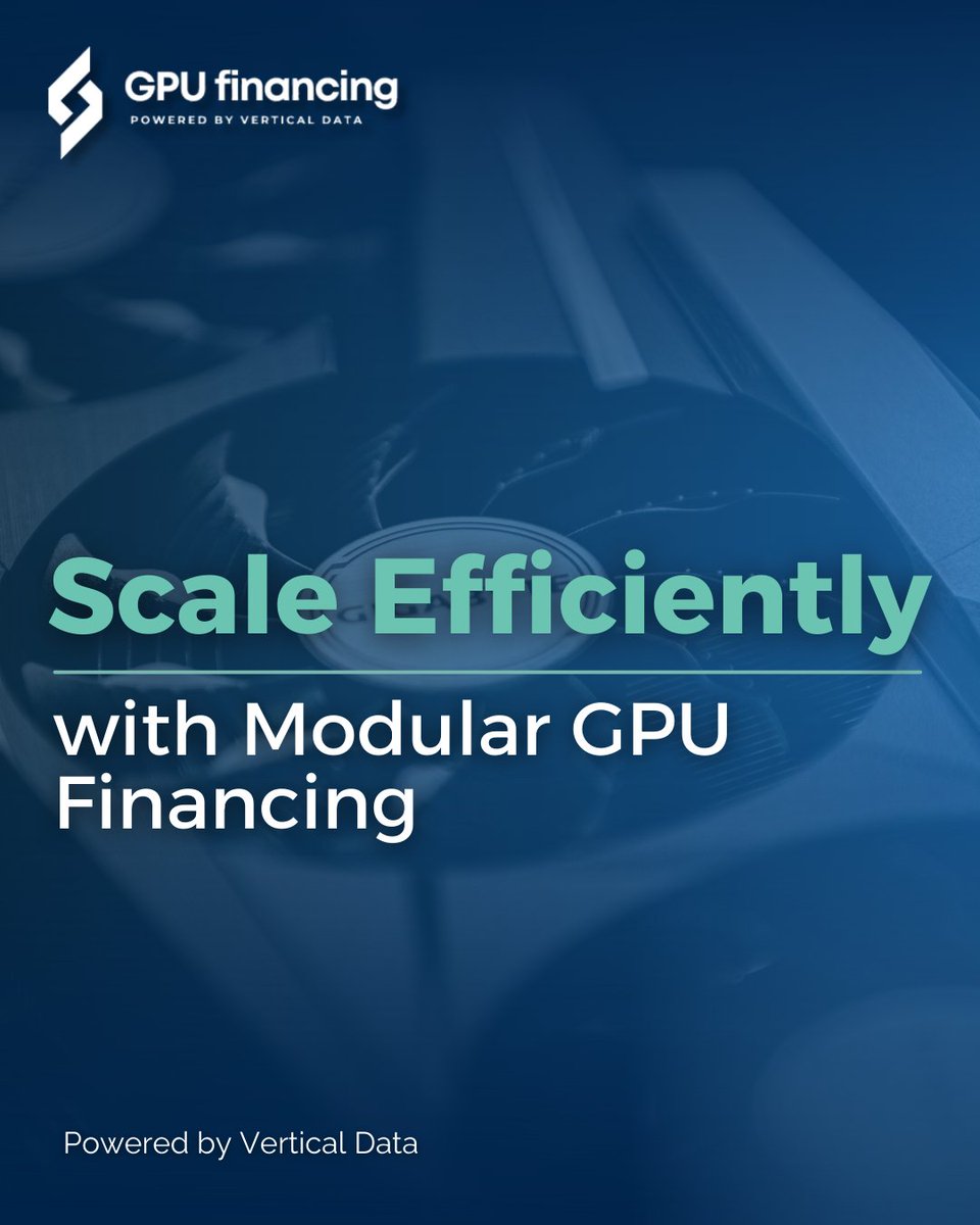 GPUfinancing's tweet image. You don’t need a massive GPU cluster on day one. Finance based on your needs and scale AI hardware as demand grows.

Design your GPU deployment to fit your growth.
👉 gpufinancing.com
📞 +1 (702) 800-2466
#ModularAI #SmartSpend
