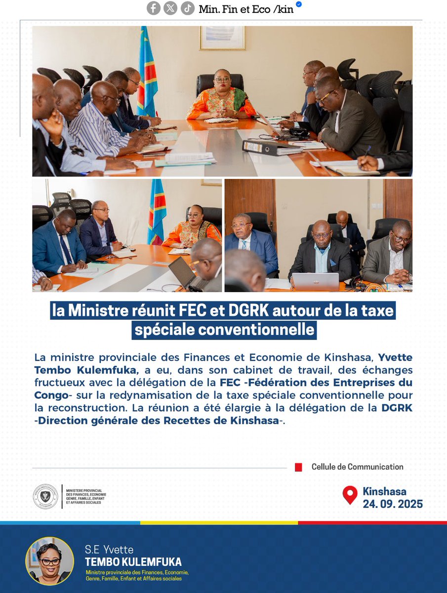 #FEC #DGRK | autour de la taxe spéciale conventionnelle. 24. 09. 2025 #kinshasa