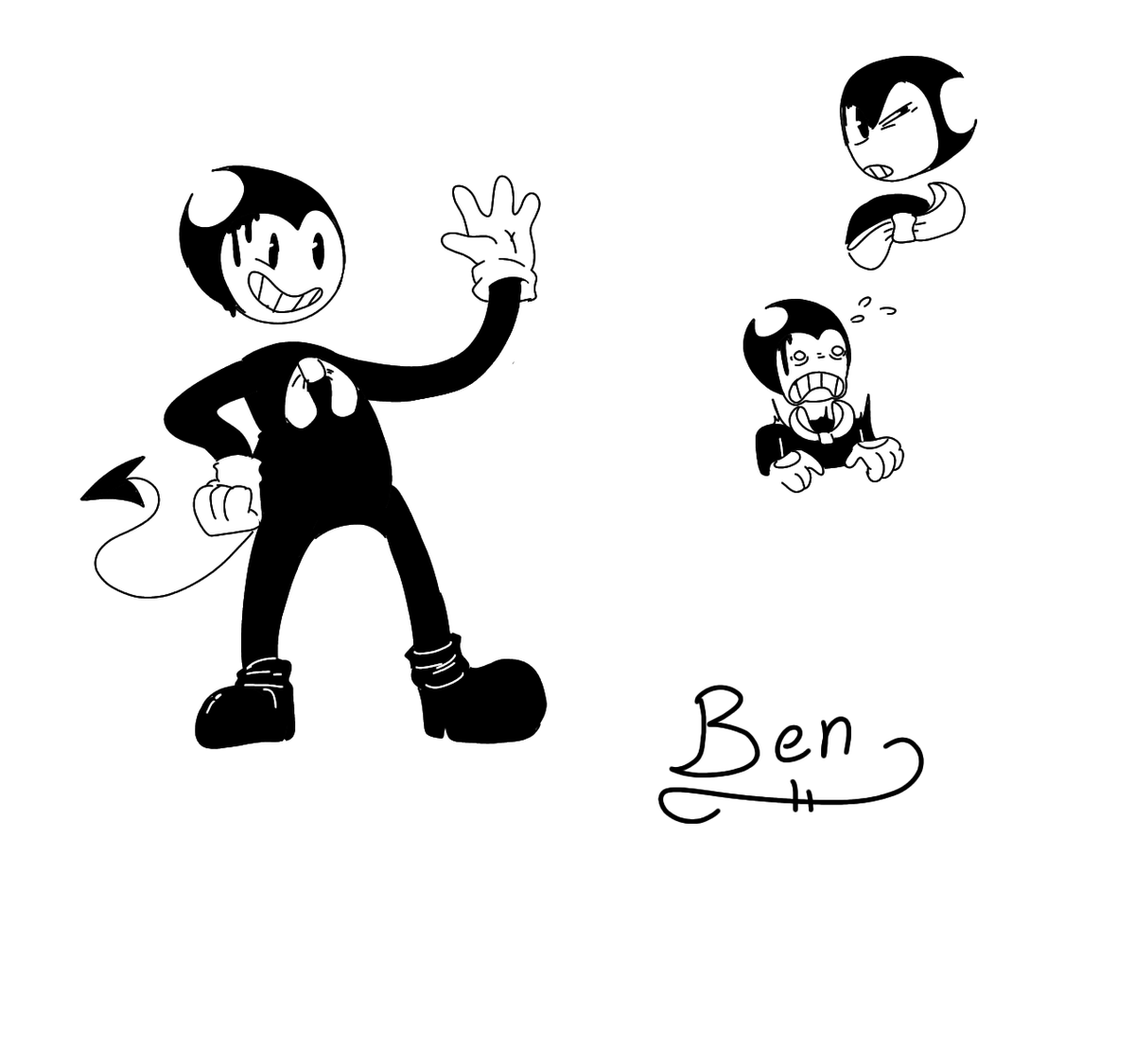 TheBekaShow13's tweet photo. Ben! the little devil with a new jersey accent and a few tricks up his sleeve..
#abibaz #batim #bendy #multiverseAU #null #BaldisBasics https://t.co/5sWXBIoxY6