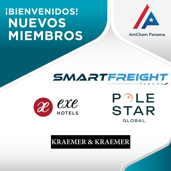 panamcham's tweet image. Damos la más cordial bienvenida a las nuevas empresas que se incorporan a AmCham Panamá.

Accedan al directorio de empresas miembro en panamcham.com/es/directorio o  contáctenos en egomez@panamcham.com

#AmChamPanama #SmartFreight @kraemerlaw  @Eurostars  @PoleStarGlobal