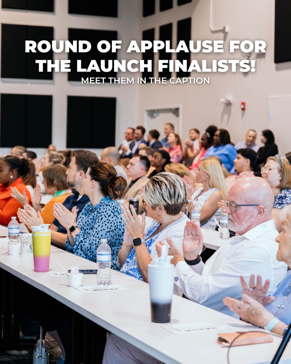 The Launch Pitch Night finalists are here! 🥳
🚀 Blue Bird Property Media - Cody Wombles
🚀 By The Chef Pizza - Peter Garces + Gaylord Moore III 
🚀 CleanCoast Softwash LLC - Robert Neal
🚀 Snapology of Lakeland - Lauri Smith
🚀 Studio 61 Productions - Lawrence Chapman