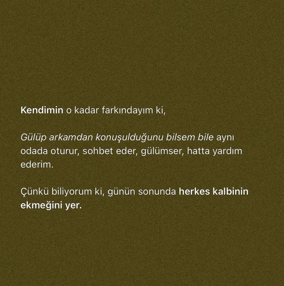 Buna yüreğimle inanıyorum.