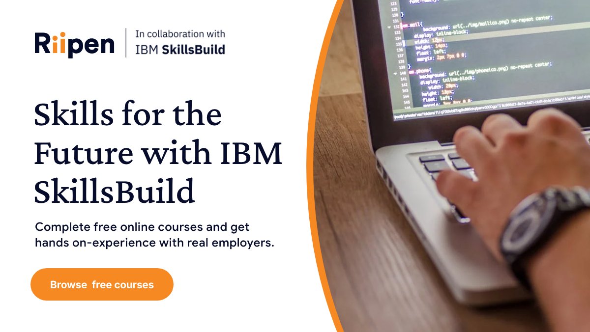 StudentLifeNet's tweet image. Want to level up this semester? 📈
Take free skills courses from IBM SkillsBuild + Riipen to:
💼 Boost your resume
📜 Earn micro-credentials
🤝 Meet potential employers

Start now before the midterm crunch!
🔗 Explore free courses bit.ly/4fLtywE