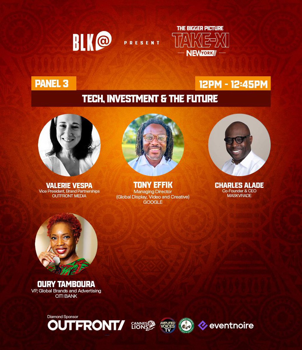 Maskvrade at UNGA 80 | We’re excited to share that our Co-Founder &amp; CEO, Charles Alade, will be speaking at The Bigger Picture TAKE XI in New York during the 80th United Nations General Assembly (Sept 23–26, 2025).🌍

#UNGA80 #TheBiggerPicture #BlackAtCannes #Maskvrade