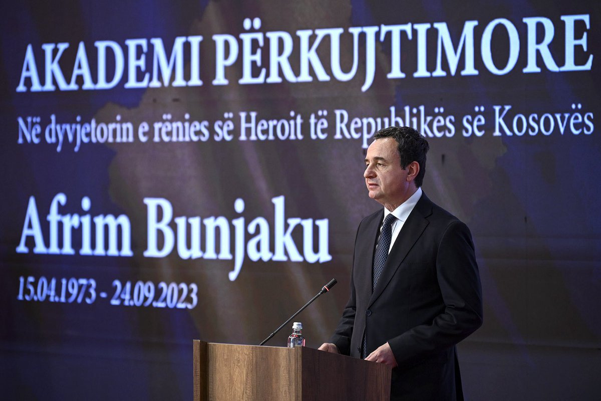 On this day two years ago, Kosova experienced the most serious attack on its sovereignty when paramilitary troops, trained in official Serbian military bases and armed through official military procurement, opened fire on our police, killing Sergeant Afrim Bunjaku. The troops