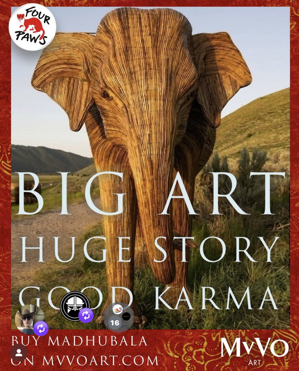 MvVO ART/AD ART SHOW (@mvvoart) on Twitter photo Madhubala — life-size elephant sculpture, unveiled Oct 3 @ Chelsea City Hall. Now on Artsy, 100% to FOUR PAWS. Big Art. Huge Story. Good Karma. <a href="/FOURPAWSUSA/">FOUR PAWS USA</a> <a href="/CityofChelseaMA/">City of Chelsea</a> #art #sculpture #collector #animalrescue #artforanimals #artlovers Madhubala — life-size elephant sculpture, unveiled Oct 3 @ Chelsea City Hall. Now on Artsy, 100% to FOUR PAWS. Big Art. Huge Story. Good Karma. <a href="/FOURPAWSUSA/">FOUR PAWS USA</a> <a href="/CityofChelseaMA/">City of Chelsea</a> #art #sculpture #collector #animalrescue #artforanimals #artlovers