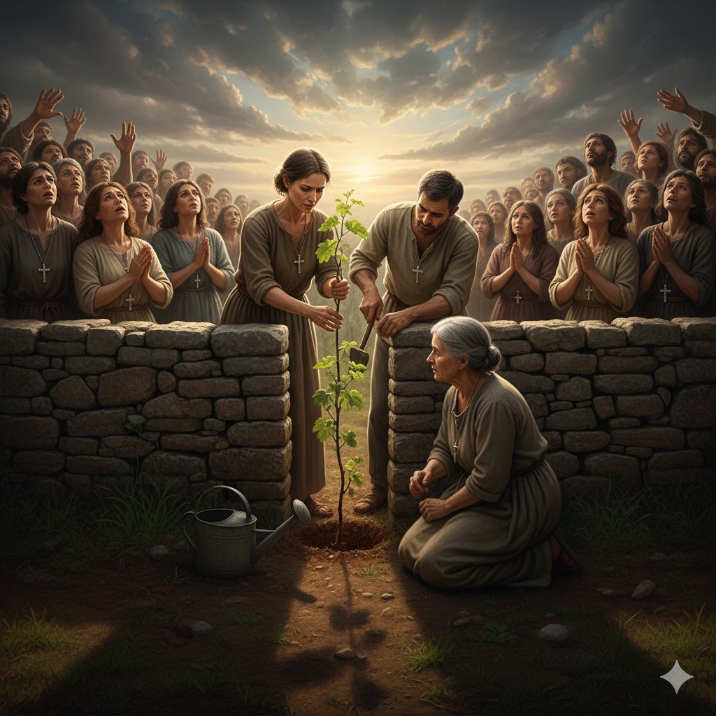 With all the rapture news gone, i just wanna say, don't just stand there waiting for Jesus. Plant a tree, or seed sonething else that grows fruit over time.