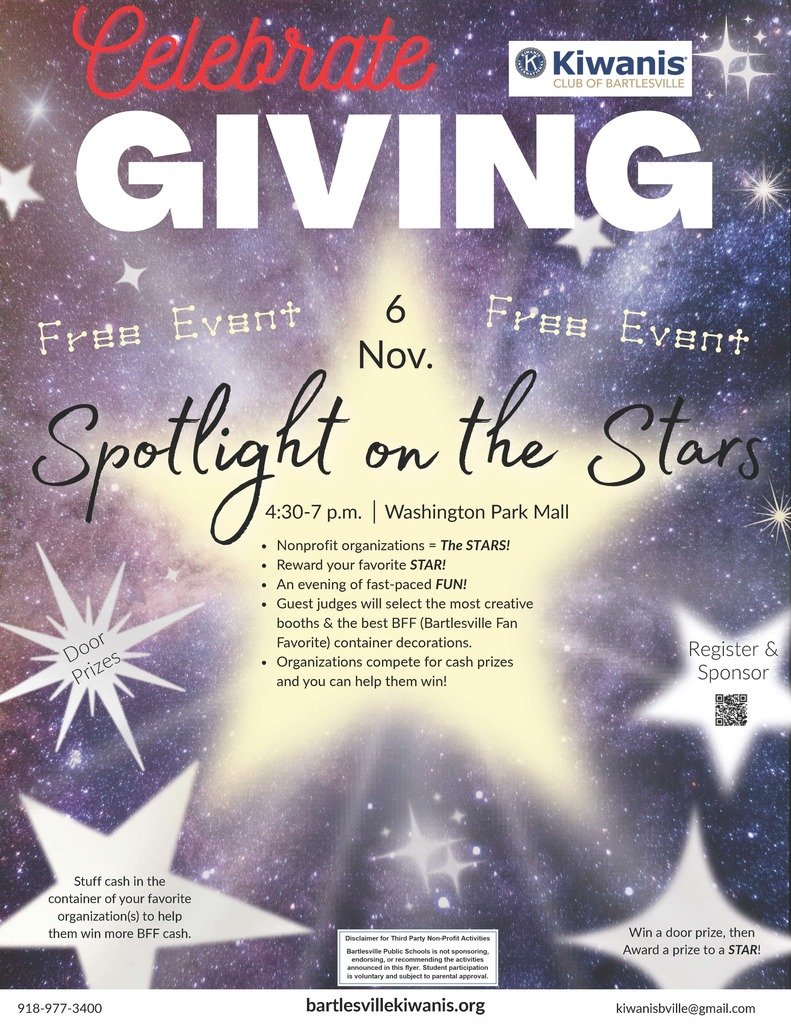 Spotlight on the Stars - November 6 4:30-7p.m.