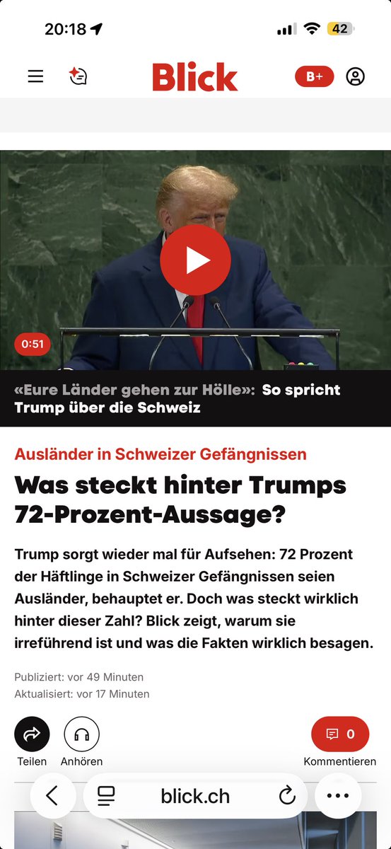 FalschTubelzitig. ⁦<a href="/Blickch/">Blick </a>⁩ 
es handelt sich hier schlichtweg nur um die Realität, die der linke Aktivist aus dem hohen Norden nicht schönreden vermag🤡