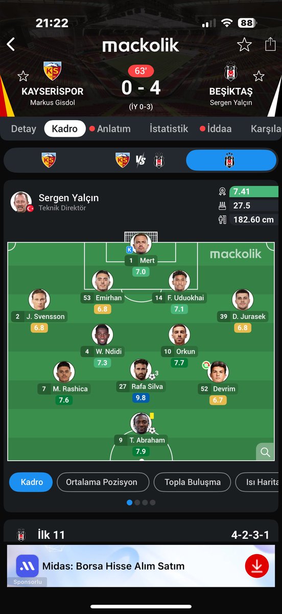 EGocbak's tweet photo. Rafa silva nın 0..2 puanını nerden kırdılar acaba snmsmsmsmsms https://t.co/QI3Naqpj8d